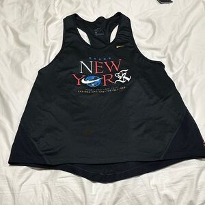 Nike Miler NYC Black Racerback Dri-Fit Tank Size Small
